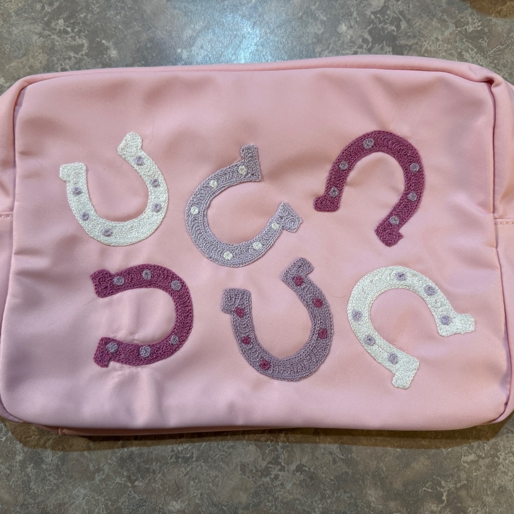 Stoney Clover Embroidered Large Pouch Flamingo Nashville